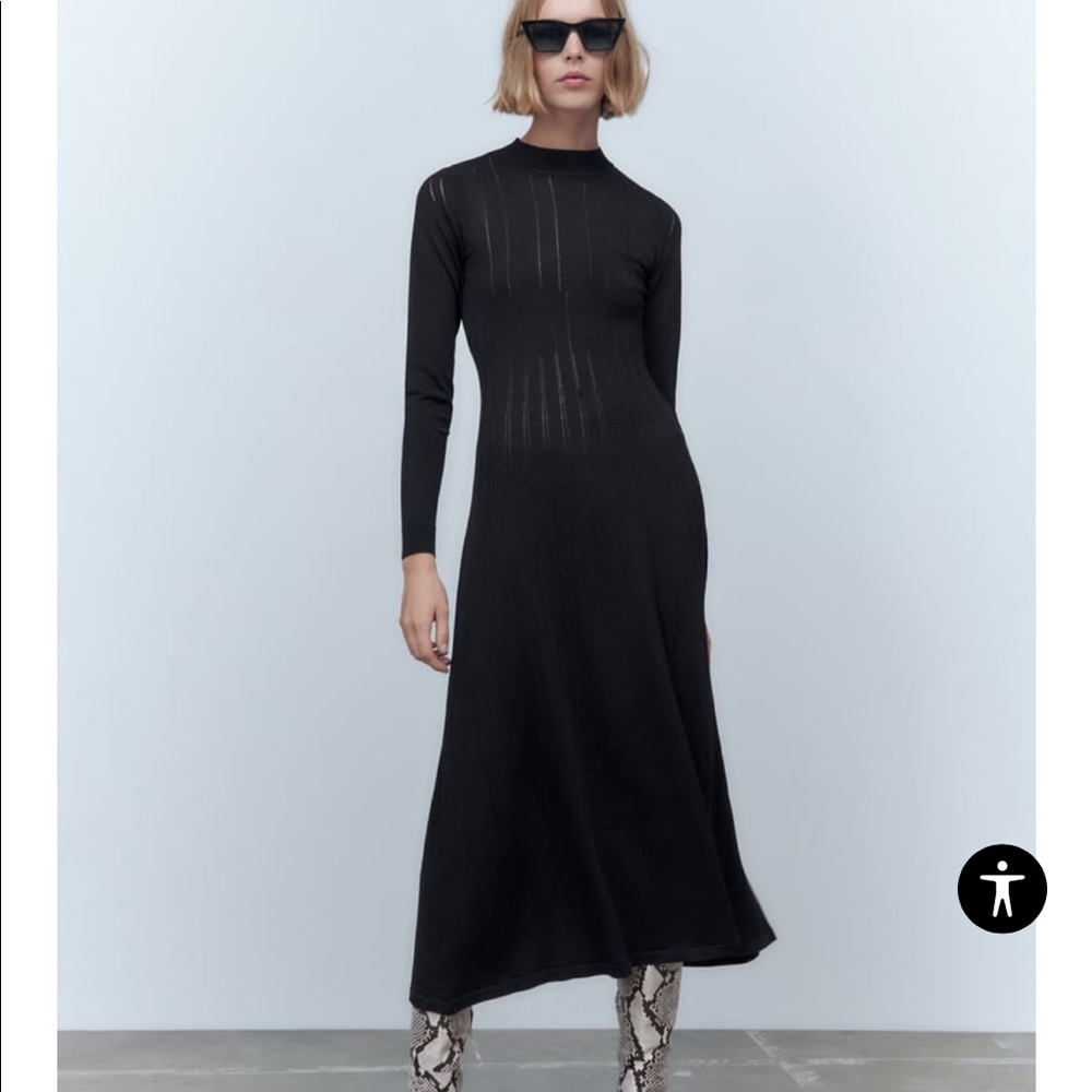 NWT Zara knit midi dress